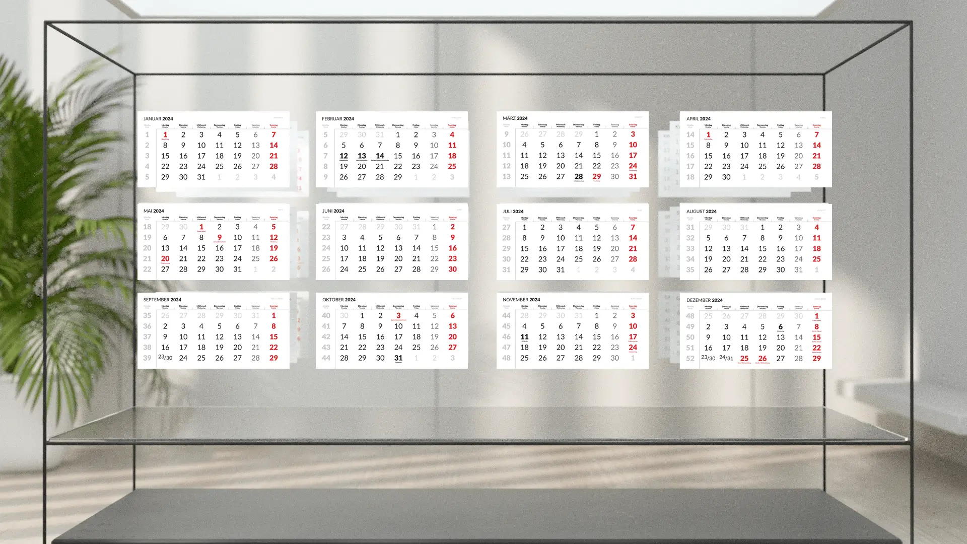 calendar pages three 1
