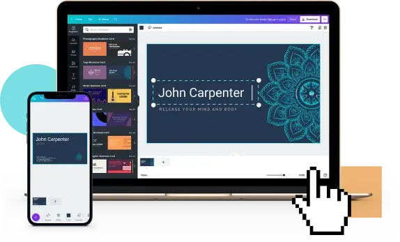 canva mobile and desktop version screenshot